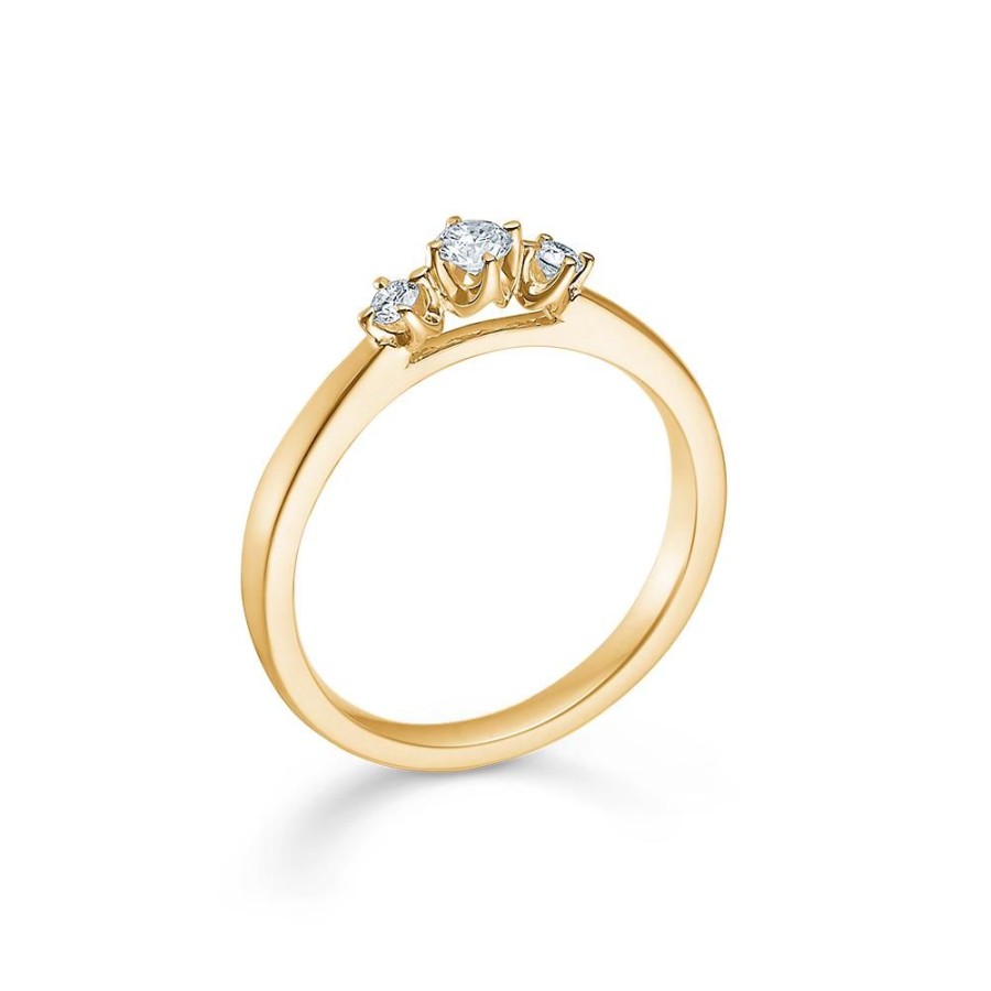 Jewellery Mads Z | Crown Trinity 14 Ct. Gold W. 0,17 Ct.