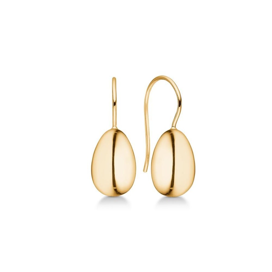 Jewellery Mads Z | Ellipse Earrings 14 Ct. Gold