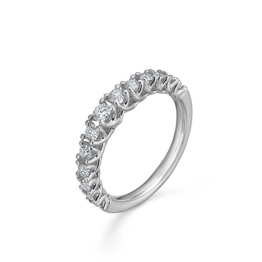 Jewellery Mads Z | Crown Princess 14 Ct. White Gold W. 0,50 Ct.